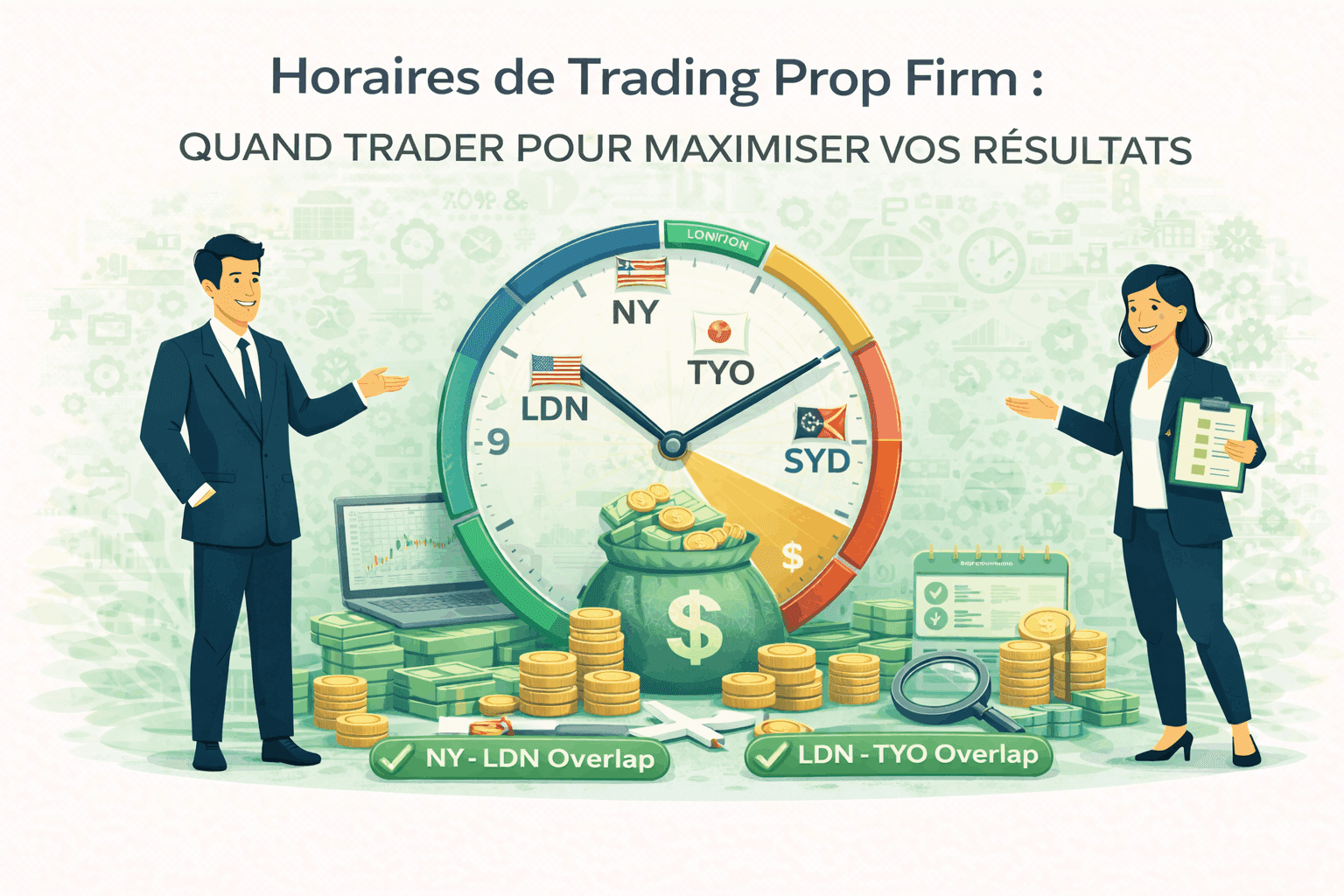 Horaires de Trading Prop Firm : Quand Trader pour Maximiser vos Résultats (2026)