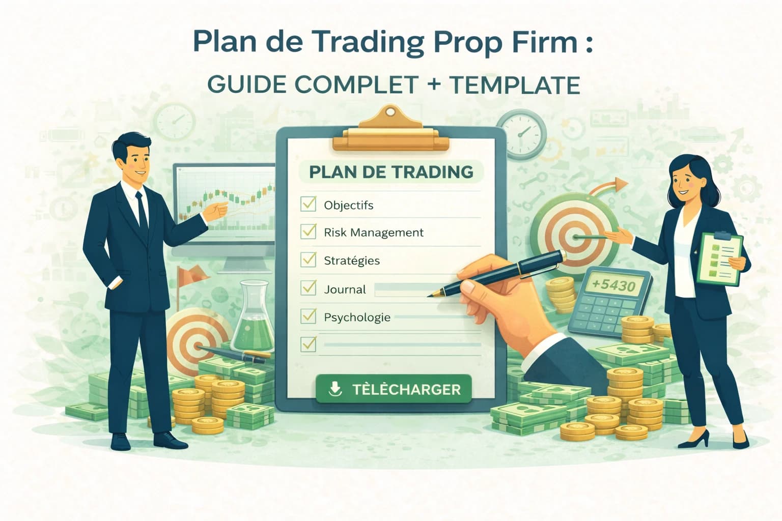 Plan de Trading Prop Firm : Guide Complet + Template